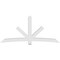 Ekena Millwork Alberta Architectural Grade PVC Gable Bracket, 108"W x 49 1/2"H x 6"D x 6"F, 11/12 Pitch GBP108X50X0606ALB00 - alternate 4